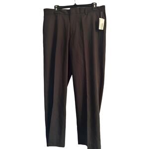 NWT Men's Van Heusen Pin Striped Dress Pants Black Size 34x29